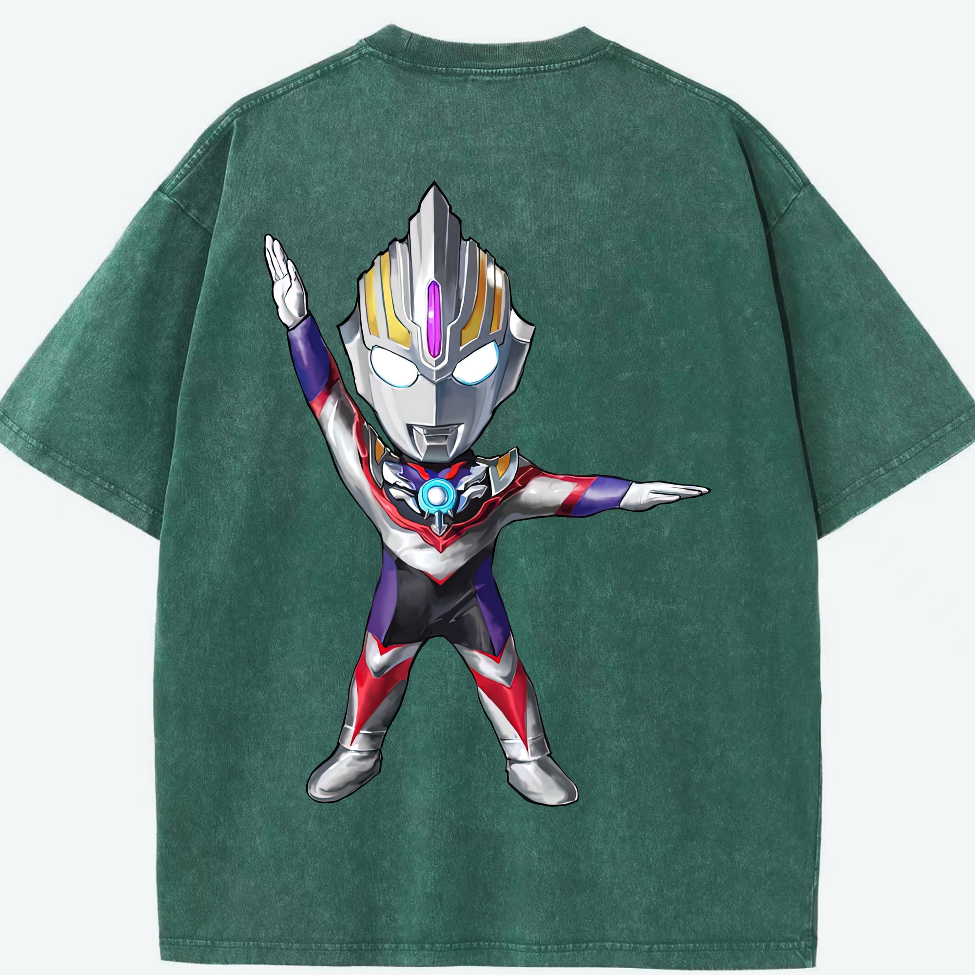 （画像用） ウルトラマン Ultraman 綿100% ヴィンテージ風 半袖Tシャツ（背面プリント）